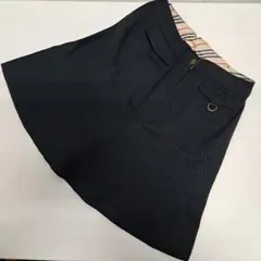 BURBERRY LONDON スカート ブラック×ノバチェック柄 150A