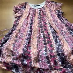 アズノウアズ　フラワーチュニックワンピース