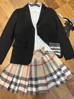 バーバリーチルドレン ノバチェック セットアップ 12Y 150 メガ