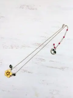 レネレイド花と葉のモチーフ ネックレス