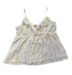 OLD NAVY コットン白キャミソール　XLサイズのサムネイル