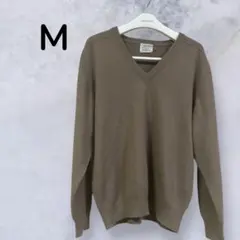 REGIMENT ウール100% Vネックセーター Mサイズ