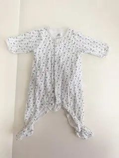 PETIT BATEAU 前開き花柄ロンパース 6m/67cm