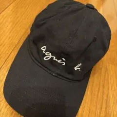 agnès b. ブラックベースボールキャップ