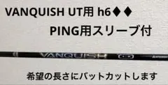 VANQUISHUT用hybrid 6♦︎♦︎ PINGスリーブ付 長さカット加工可のサムネイル