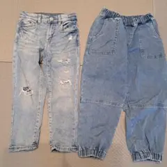 ZARAデニムパンツ & H&Mパンツ セット