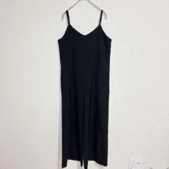 LEPSIM オールインワン キャミ サロペット パンツ 黒 重ね着 a2084