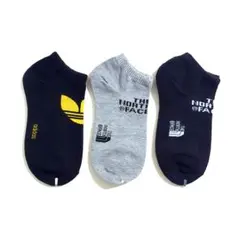 レディースソックス3点セット　小さめ　フリーサイズ　アディダス　ザノースフェイス