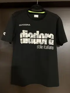 DIADORA Tシャツ ブラック カモフラロゴのサムネイル