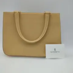 ⑥ MORABITO モラビト　ベージュ　レザー ハンドバッグ