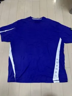 CRONOS 紫 Tシャツ ホワイトストライプ