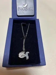 SWAROVSKI フィッシュネックレス シルバー