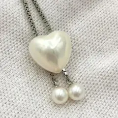 タサキ TASAKI ハート型マベパール 大粒 ネックレス silver925のサムネイル
