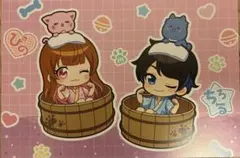 ちろぴの　極楽湯　コラボポストカードのサムネイル