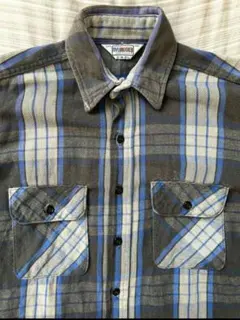 70s 80s FIVE BROTHER USA製 ヘビーネルシャツ 好配色