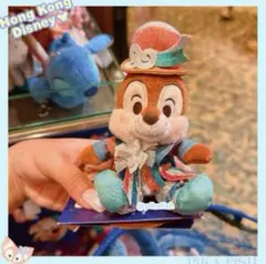 【最新☆正規品】チップ　20周年　肩のせぬいぐるみ　香港ディズニー
