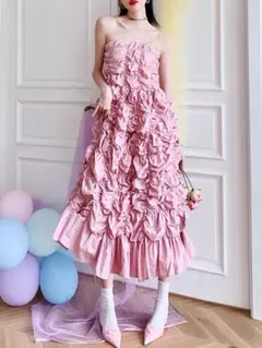 セレブ風✦ワンポイントドレス★パーティーに最適夏秋コーデ