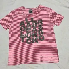 PPFM　Tシャツ　ボーダー　スパンコール　スカル　参　L