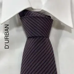 TG2177 D'URBAN レジメンタル ストライプ シルク ネクタイ 日本製