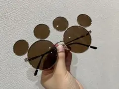 あ*み様 ミッキー風デザイン 丸型サングラス 2色セット