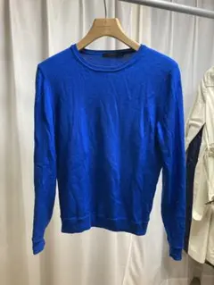 DESIGNWORKS ウールニットセーター 48 青