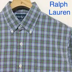 Ralph  Lauren ラルフローレン 長袖 チェックシャツ ボタンダウン