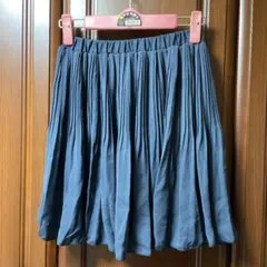 ネイビープリーツミニスカートのサムネイル