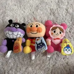 アンパンマン ぬいぐるみ マスコット 3体セット