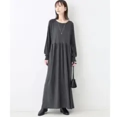 SLOBE IENA ダークブラウン ロングワンピース