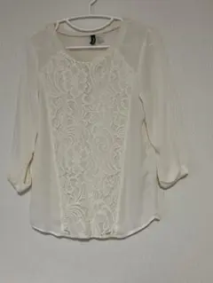 レースパネル付きブラウス US 2