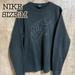 NIKE ナイキ スウェット 黒 M スウッシュワッペンロゴ