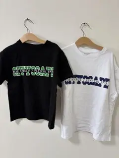 Tシャツ 2枚セット 黒 白のサムネイル