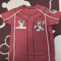 LITTLE BEAR CLUB 赤 野球シャツ Tシャツ 110のサムネイル