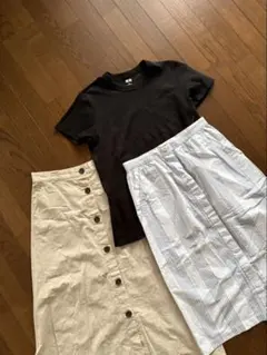 UNIQLO Tシャツ　ZARA archives スカート　まとめのサムネイル