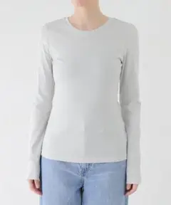 24aw 新品未使用タグ付　スピックアンドスパン　ラメロングスリーブプルオーバー