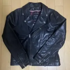 JACKROSE シングルライダース 5 山羊革 ブラック×レッド 裏地 美品