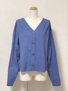 ニコアンド コットンシャツ シャツ ジャケット Vネック レディース トップス