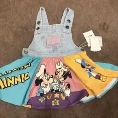 新品 リトシー ディズニー ミッキー ミニー ジャンスカ 80