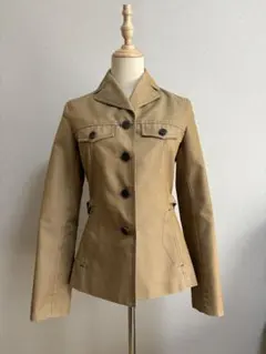 美品 マカフィー スプリング サファリ ジャケット コットン 40 春