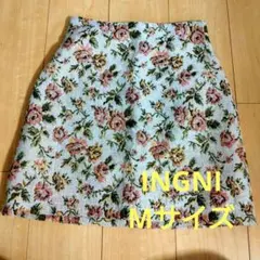 INGNI花柄台形ミニスカートМサイズ