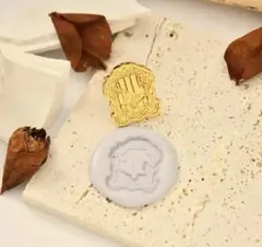 シーリングスタンプ　ヘッド　花　蝶々