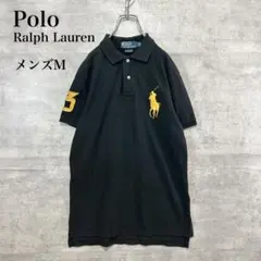 ポロラルフローレン ビッグポニー 金刺繍 ポロシャツ ナンバリング 刺繍ロゴ