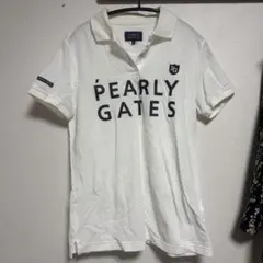 PEARLY GATES メッシュポロシャツ ホワイト