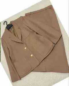 レリアン　スカートセットスーツ　ウール　9号