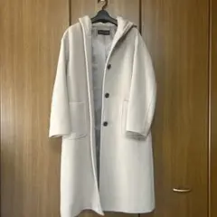 URBAN RESEARCH フード付きロングコート ベージュ