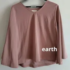 earth music&ecology 長袖ブラウス ピンク