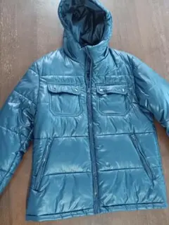 GUメンズ中綿ジャケットフード付き