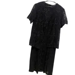 美品　フォーマルレースワンピース　ジャケット　スカート　膝丈