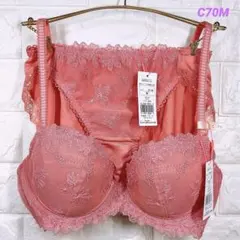 アモスタイル　AMOスティッチチャーミングラマー　ブラ＆ショーツセット　C70M