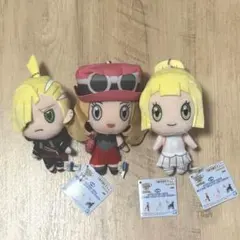 ポケモンマスターズ EX ぬいぐるみ リーリエ グラジオ セレナ 3個